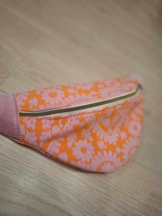 Sac banane orange et rose pop