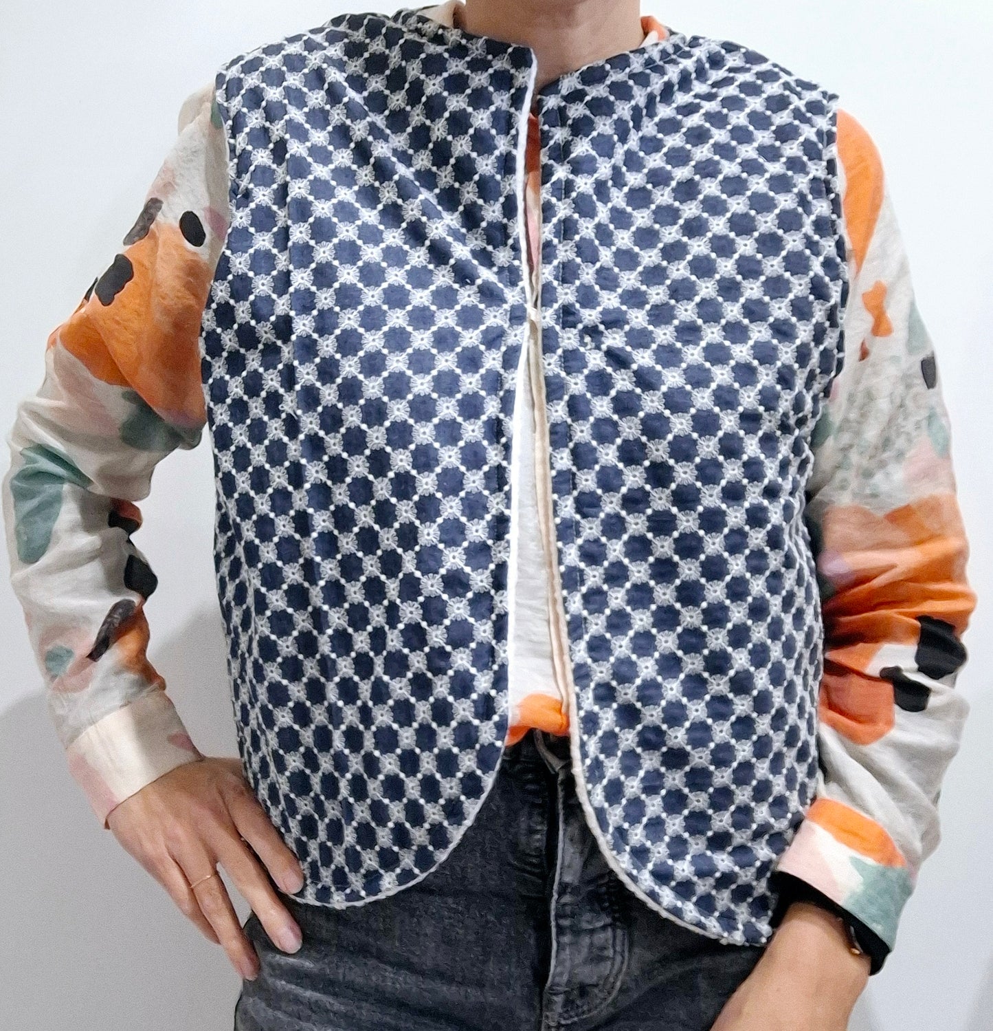 Reversible shepherd's vest